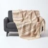 Cotton Morocco Striped Beige Throw -Best Homeware Store 01 sf1164a morocco beige throw 1