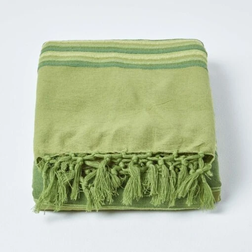 Cotton Morocco Striped Green Throw -Best Homeware Store 02 sf1166a morocco green throw 1