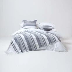 Cotton Morocco Striped Monochrome Throw -Best Homeware Store 03 sf1294a morocco monochrome throw 1