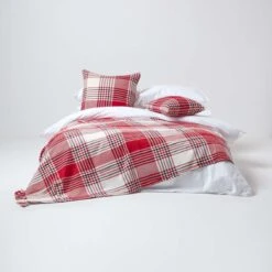 Red Tartan Check Sofa And Bed Throw -Best Homeware Store 03 sf1354a red tartan check throw