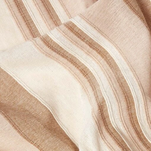 Cotton Morocco Striped Beige Throw -Best Homeware Store 04 sf1164a morocco beige throw 1