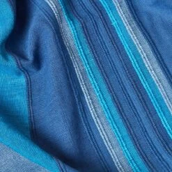 Cotton Morocco Striped Blue Throw, 255 X 360 Cm -Best Homeware Store 04 sf1165a morocco blue throw