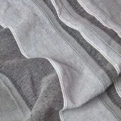 Cotton Morocco Striped Grey Throw, 255 X 360 Cm -Best Homeware Store 04 sf1292a morocco grey throw