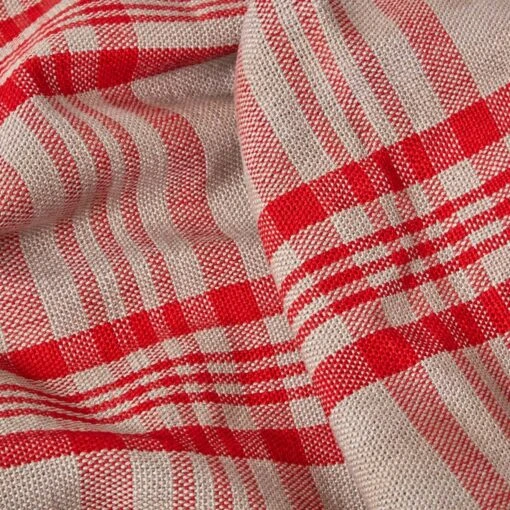 Grey & Red Tartan Check Sofa And Bed Throw -Best Homeware Store 04 sf1352a grey red tartan check throw