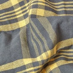 Grey & Yellow Tartan Check Sofa And Bed Throw -Best Homeware Store 04 sf1353a grey yellow tartan check throw