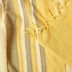 Cotton Morocco Striped Yellow Throw, 255 X 360 Cm -Best Homeware Store 05 sf1295a morocco yellow throw