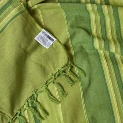 Cotton Morocco Striped Green Throw, 255 X 360 Cm -Best Homeware Store 08 sf1166a morocco green throw