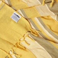 Cotton Morocco Striped Yellow Throw, 255 X 360 Cm -Best Homeware Store 08 sf1295a morocco yellow throw