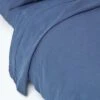 Navy Blue European Size Linen Flat Sheet -Best Homeware Store 1 bl1504 navy blue linen flat sheet 1 7