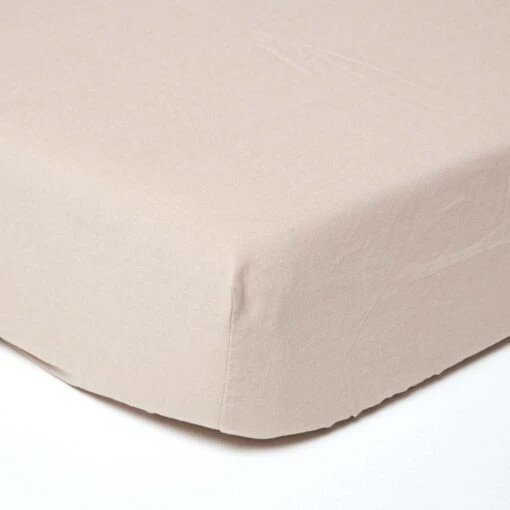 Natural Linen Deep Fitted Sheet -Best Homeware Store 1 bl1513 natural linen fitted sheet 3 1