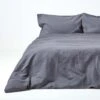 Dark Grey European Size Linen Duvet Cover Set -Best Homeware Store 1 bl1515 dark grey linen duvet cover set 1 1