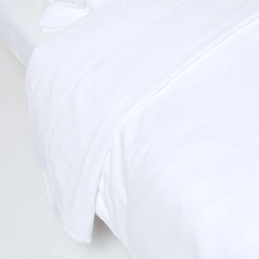 White Linen Flat Sheet -Best Homeware Store 1 bl1528 white linen flat sheet