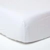 White Linen Deep Fitted Sheet -Best Homeware Store 1 bl1529 white linen fitted sheet 2 1