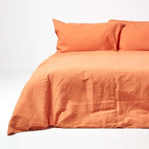 Burnt Orange European Size Linen Duvet Cover Set -Best Homeware Store 1 bl1531 burnt orange linen duvet cover set 1 1