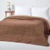 Cotton Quilted Reversible Bedspread Chocolate & Mink Brown -Best Homeware Store 1 sf1107 reversible bedspread chocolate mink brown 3