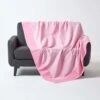 Cotton Gingham Check Pink Throw -Best Homeware Store 1 sf1162a cotton gingham check pink throw 1 1