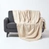 Bed Sofa Throw Cotton Chenille Tie Dye Beige -Best Homeware Store 1 sf1217 bed throw chenille tie dye beige