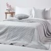 Grey Eternity Rings Geometric Velvet Bedspread -Best Homeware Store 1 sf1843 grey velvet bedspread eternity ring throw