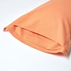 Burnt Orange Linen Oxford Pillowcase, King -Best Homeware Store 3 bl1534 burnt orange linen oxford pillowcase standard 1