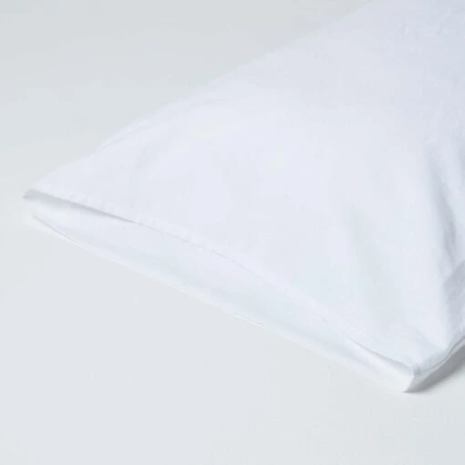 White Linen Housewife Pillowcase, King -Best Homeware Store 3 bl1577 white linen housewife pillowcase standard 1