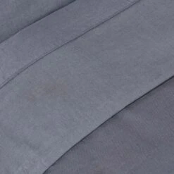 Dark Grey Linen Flat Sheet -Best Homeware Store 4 bl1520 dark grey linen flat sheet