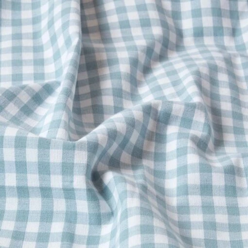 Cotton Gingham Check Blue Throw, 150 X 200 Cm -Best Homeware Store 4 sf1161a cotton gingham check blue throw 2