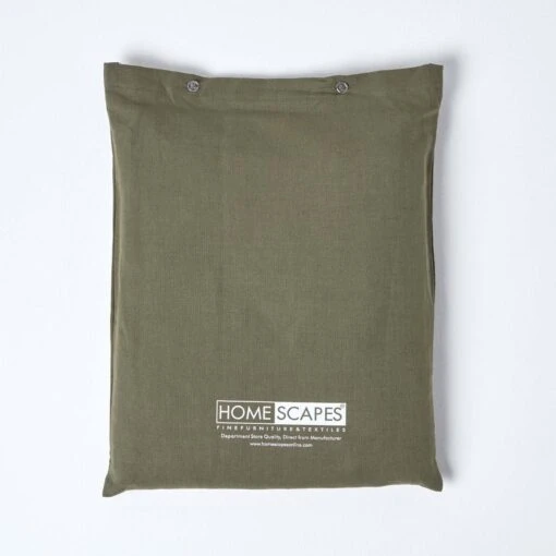 Khaki Green European Size Linen Duvet Cover Set -Best Homeware Store 5 bl1249 khaki green linen duvet cover set 1