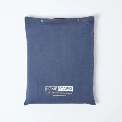 Navy Blue Linen Duvet Cover Set -Best Homeware Store 5 bl1500 navy blue linen duvet cover set