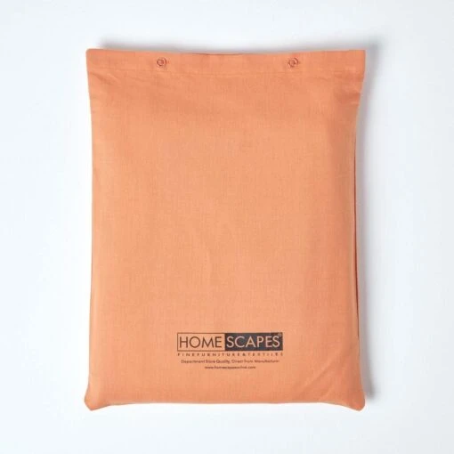 Burnt Orange Linen Flat Sheet -Best Homeware Store 5 bl1535 burnt orange linen flat sheet