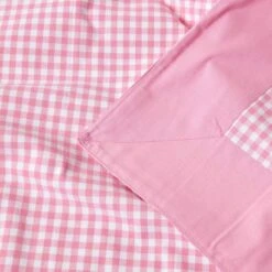 Cotton Gingham Check Pink Throw -Best Homeware Store 5 sf1162a cotton gingham check pink throw 2