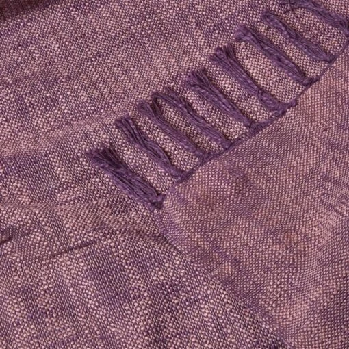 Nirvana Slub Cotton Mauve Throw -Best Homeware Store 5 sf1242 nirvana slub cotton mauve throw