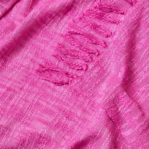 Nirvana Slub Cotton Pink Throw -Best Homeware Store 5 sf1245 nirvana slub cotton pink throw