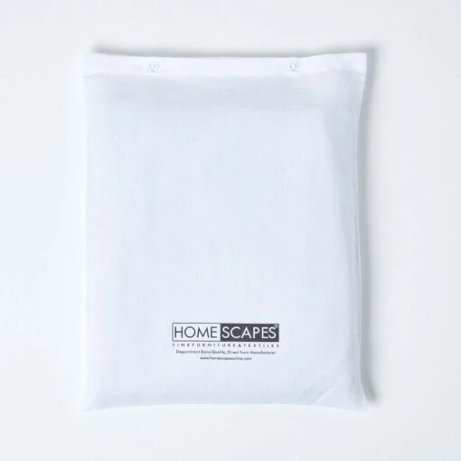 White European Size Linen Fitted Sheet -Best Homeware Store 6 bl1529 white linen fitted sheet 9