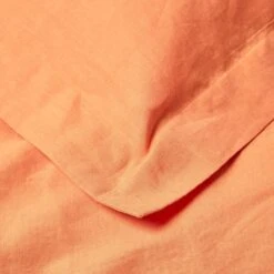 Burnt Orange Linen Oxford Pillowcase, King -Best Homeware Store 6 bl1534 burnt orange linen oxford pillowcase standard 1