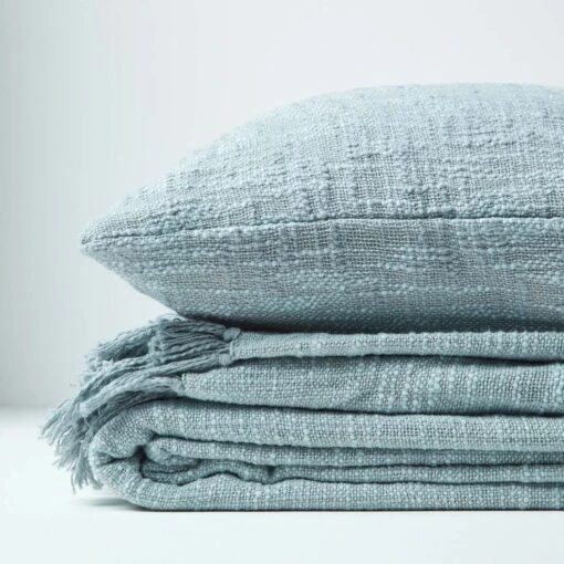 Nirvana Slub Cotton Grey Throw -Best Homeware Store 6 sf1240 nirvana slub cotton grey throw