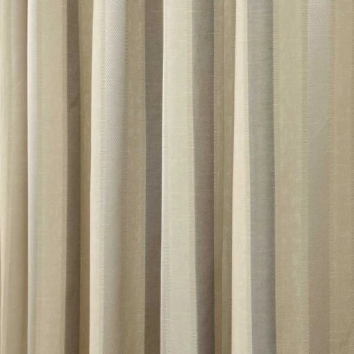 Cream Jacquard Curtain Modern Striped Design Fully Lined With Tie Backs -Best Homeware Store Cream Jacquard Curtain Modern Striped Design Fully Lined 5