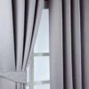 Grey Herringbone Chevron Blackout Thermal Curtains Pair Eyelet Style -Best Homeware Store Grey Herringbone Chevron Blackout Thermal Curtains Pair Eyelet Style 1