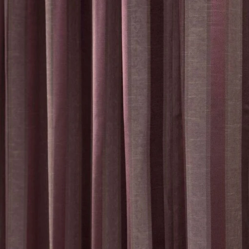 Purple Jacquard Pencil Pleat Striped Curtain Fully Lined -Best Homeware Store Purple Jacquard Curtain Modern Striped Design Fully Lined 5