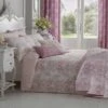 Pink French Toile Patterned Bedspread, 200 X 200 Cm -Best Homeware Store bl 1618 toile pink bedspread change 1 1