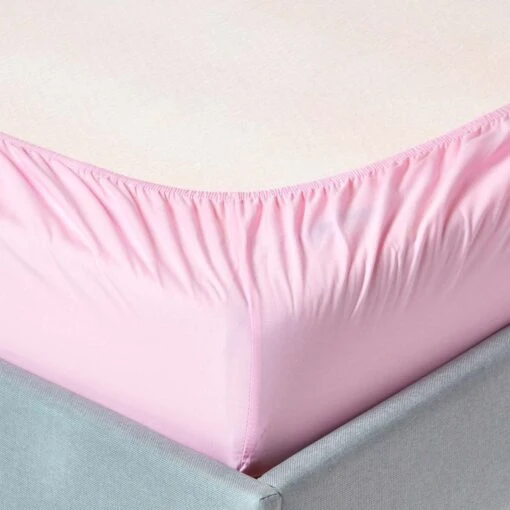 Pink Egyptian Cotton Fitted Sheet 200 TC -Best Homeware Store bl1105 02