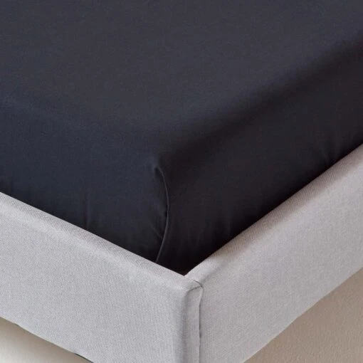 Black Egyptian Cotton Flat Sheet 200 Thread Count -Best Homeware Store bl1119 03