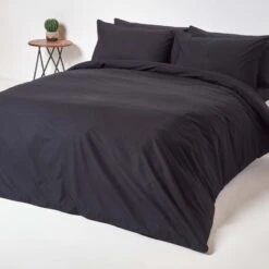 Black Egyptian Cotton Flat Sheet 200 Thread Count -Best Homeware Store bl1119 04