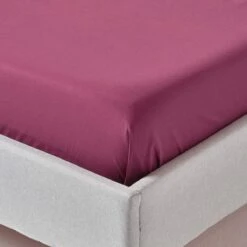 Plum Egyptian Cotton Flat Sheet 200 Thread Count -Best Homeware Store bl1124 03 5