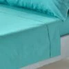 Teal Egyptian Cotton Flat Sheet 200 Thread Count -Best Homeware Store bl1126 01 4