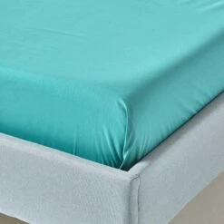 Teal Egyptian Cotton Flat Sheet 200 Thread Count -Best Homeware Store bl1126 03 4