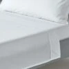 White Egyptian Cotton Flat Sheet 200 Thread Count -Best Homeware Store bl1127 01 4