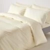 Cream Egyptian Cotton Duvet Cover With Pillowcases 200 Thread Count -Best Homeware Store bl1131 01