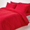 Red Egyptian Cotton Duvet Cover With Pillowcases 200 Thread Count -Best Homeware Store bl1134 01 6