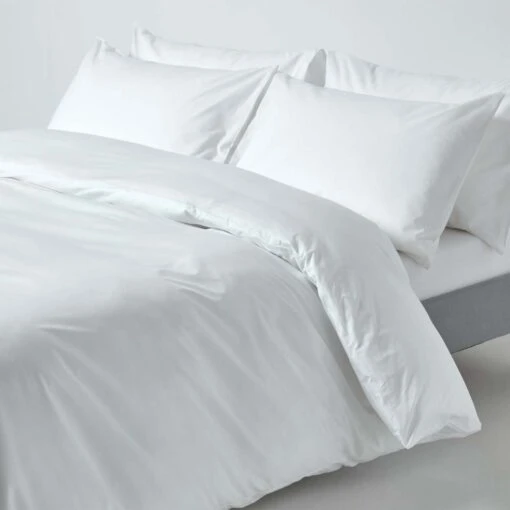 White Egyptian Cotton Duvet Cover With Pillowcases 200 Thread Count -Best Homeware Store bl1136 01 1 4