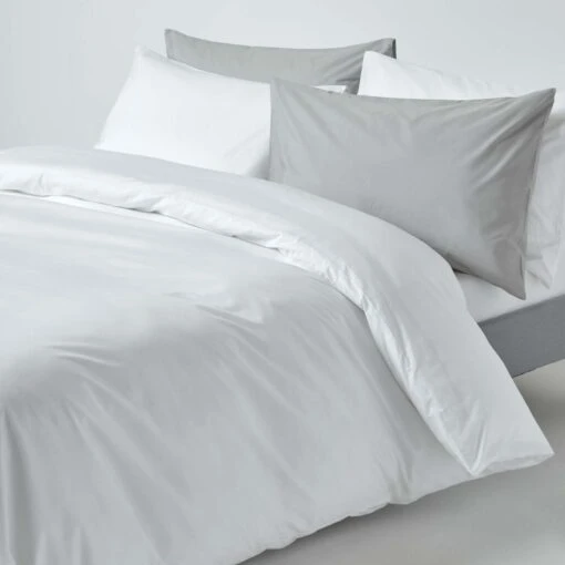 White Egyptian Cotton Duvet Cover With Pillowcases 200 Thread Count -Best Homeware Store bl1136 06 4